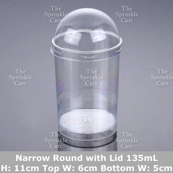 10pcs Transparent Dessert Cups Round Square Dessert Plastic Container Cake Mousse Fruits Packaging