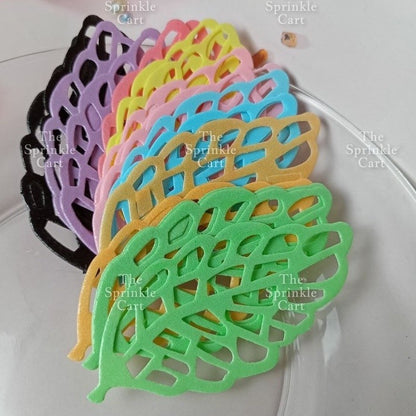 Snowflakes Butterfly Flower Leaf Wafer Cake Decoration TSC