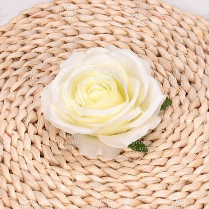 1pc Artificial Flowers Rose Peony Head  Cake Decoration
