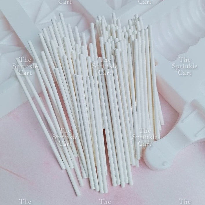 Cake Pop and Lollipop Sticks Thick Hard Paper Solid Core