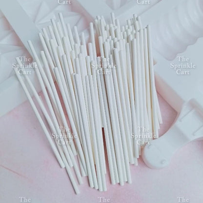 Cake Pop Sticks Thick Hard Paper Solid Core Lollipop Stick Chocolate