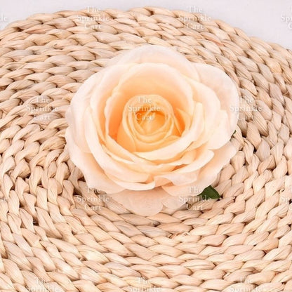 1pc Artificial Flowers Rose Peony Head  Cake Decoration