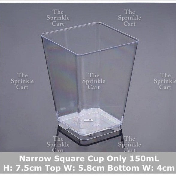 Transparent Dessert Plastic Container Cake Mousse Pudding Fruits Packaging TSC