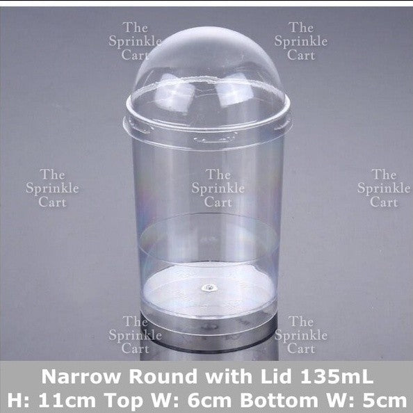 Transparent Dessert Plastic Container Cake Mousse Pudding Fruits Packaging TSC