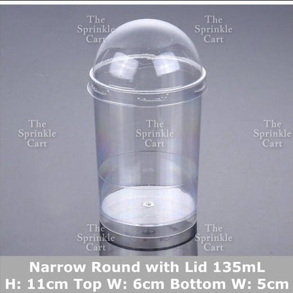 Transparent Dessert Plastic Container Cake Mousse Pudding Fruits Packaging TSC