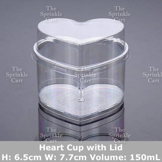 10pcs Transparent Dessert Cups Round Square Dessert Plastic Container Cake Mousse Fruits Packaging