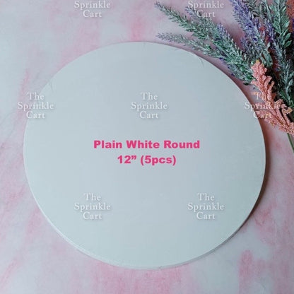 Cake Board High Quality 2mm Thick Scalloped Round Square Marble Silver Gold White MDF Boards
