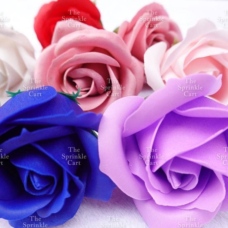 1pc Artificial Flowers Rose Peony Head  Cake Decoration