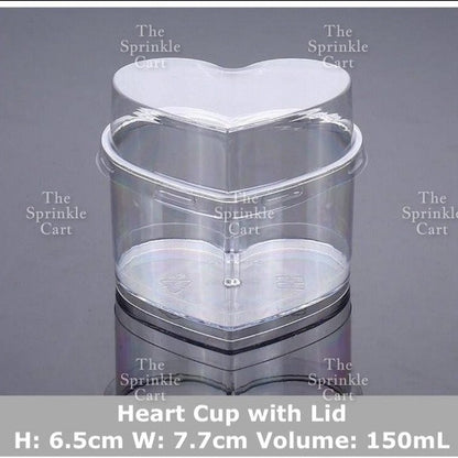 Transparent Dessert Plastic Container Cake Mousse Pudding Fruits Packaging TSC