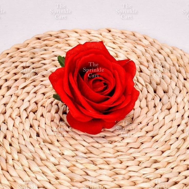 1pc Artificial Flowers Rose Peony Head  Cake Decoration