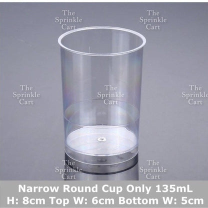 Transparent Dessert Plastic Container Cake Mousse Pudding Fruits Packaging TSC