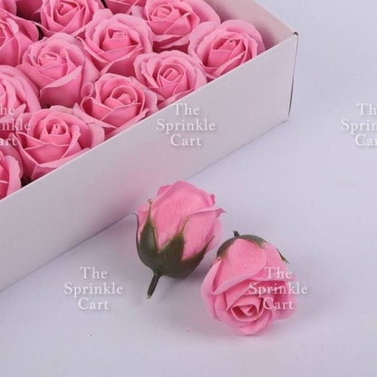 1pc Artificial Flowers Rose Peony Head  Cake Decoration