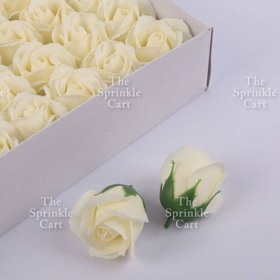 1pc Artificial Flowers Rose Peony Head  Cake Decoration