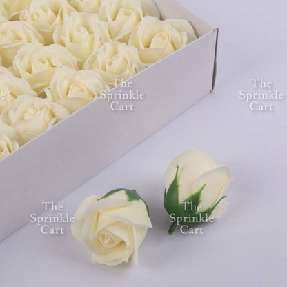 1pc Artificial Flowers Rose Peony Head  Cake Decoration