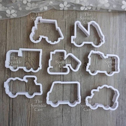 8pcs  Fondant Cookie Cutter Sea Creature Captain America Kitty for Cake Decoration