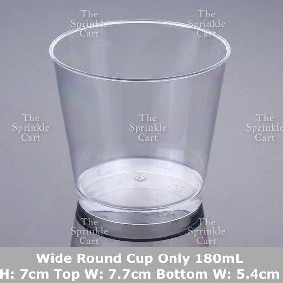 Transparent Dessert Plastic Container Cake Mousse Pudding Fruits Packaging TSC