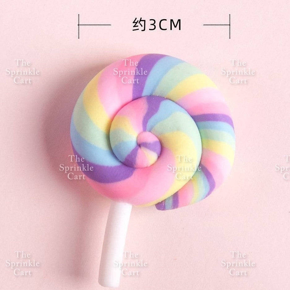 Rainbow Cloud Polymer Topper for DIY Decoration