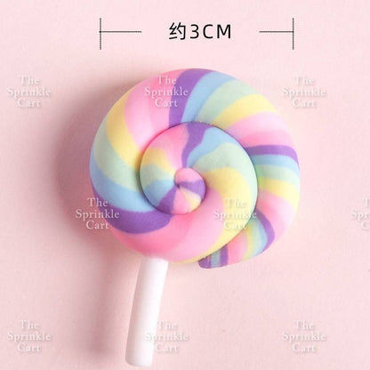 Rainbow Cloud Polymer Topper for DIY Decoration