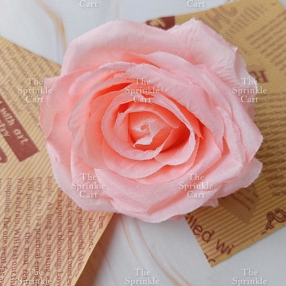 1pc Artificial Flowers Rose Peony Head  Cake Decoration