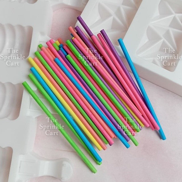Cake Pop and Lollipop Sticks Thick Hard Paper Solid Core