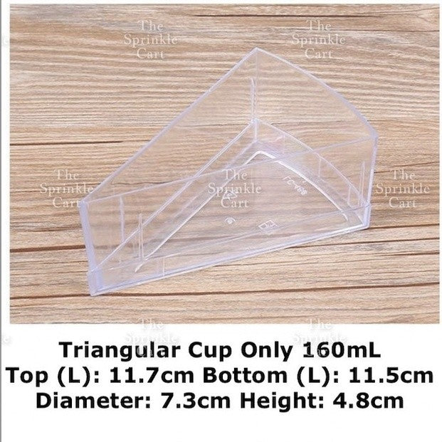 Transparent Dessert Plastic Container Cake Mousse Pudding Fruits Packaging TSC