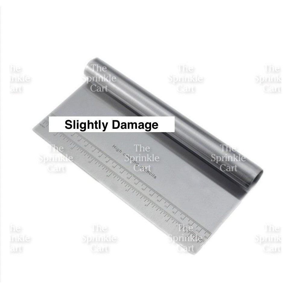 Stainless Steel and Serrated Dough Cutter Scraper Baking Smoother Cake