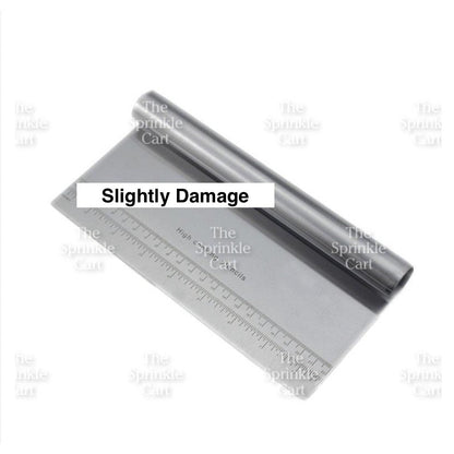 Stainless Steel and Serrated Dough Cutter Scraper Baking Smoother Cake