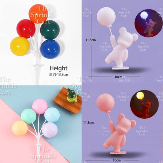 Cute Mini Bear Korean Minimalist Cake Topper TSC