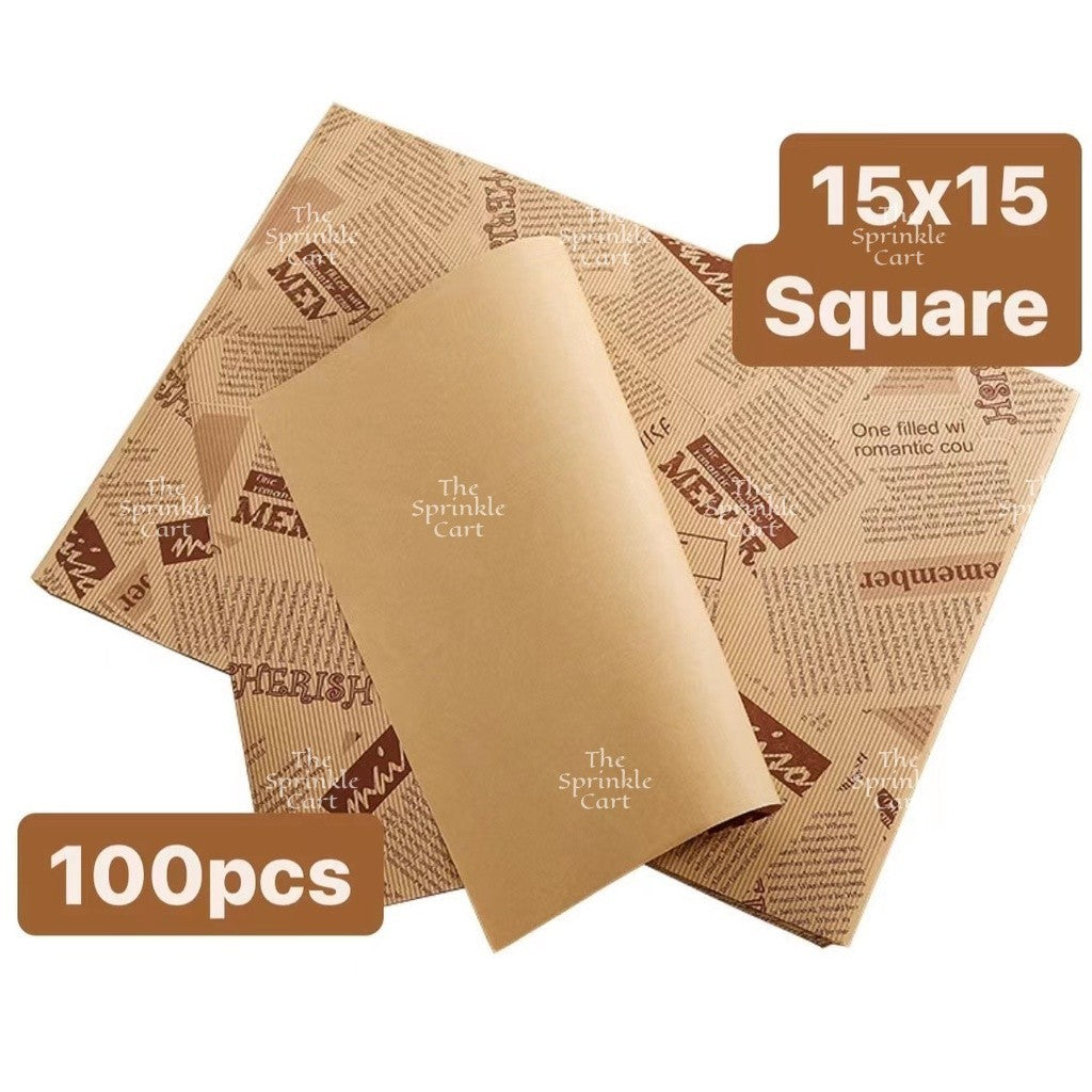 Wax Paper Non Grease Food Wrapper for Sandwich Burger Bread Pastry Packaging TSC