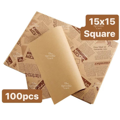 Wax Paper Non Grease Food Wrapper for Sandwich Burger Bread Pastry Packaging TSC