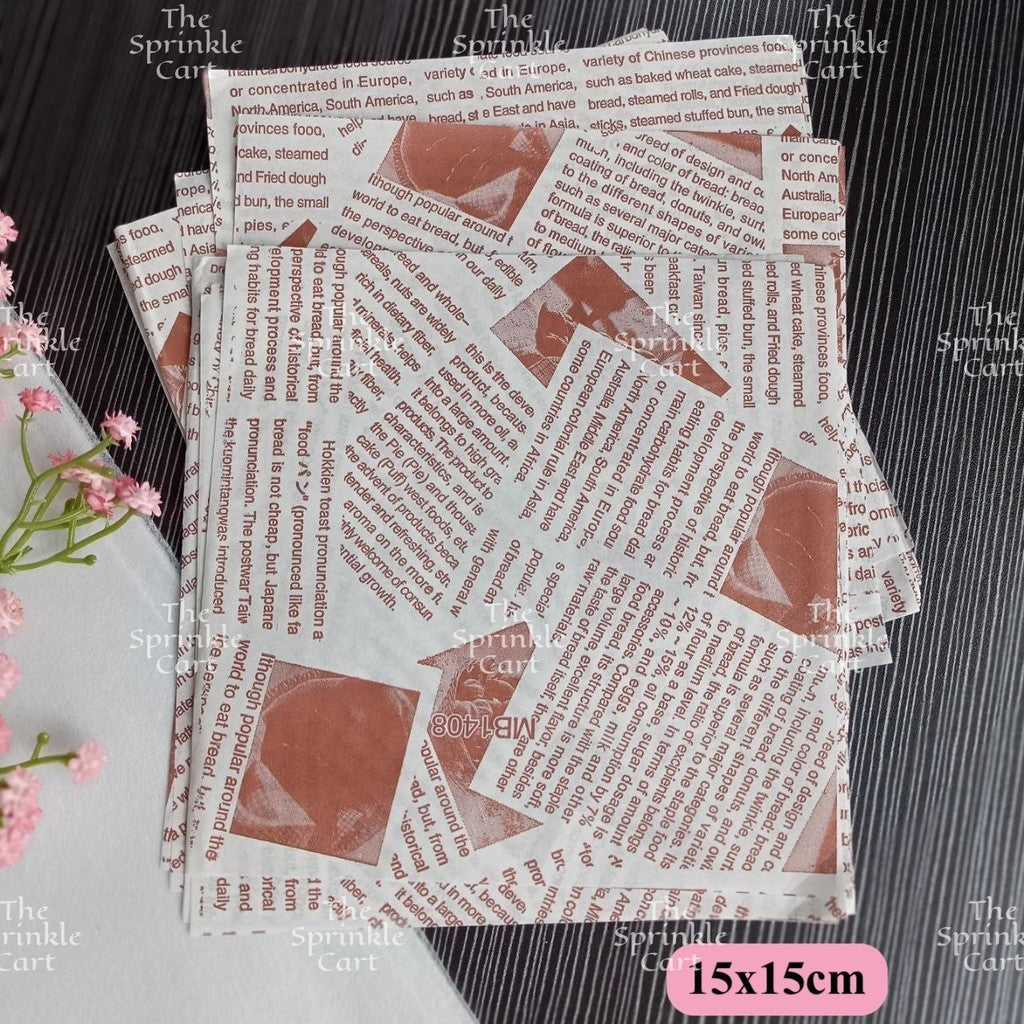 Wax Paper Non Grease Food Wrapper for Sandwich Burger Bread Pastry Packaging TSC
