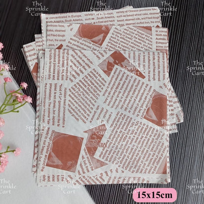 Wax Paper Non Grease Food Wrapper for Sandwich Burger Bread Pastry Packaging TSC