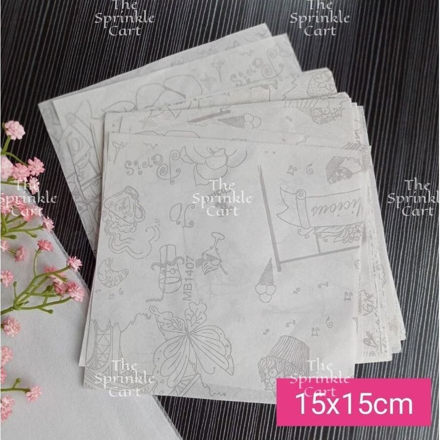 Wax Paper Non Grease Food Wrapper for Sandwich Burger Bread Pastry Packaging TSC