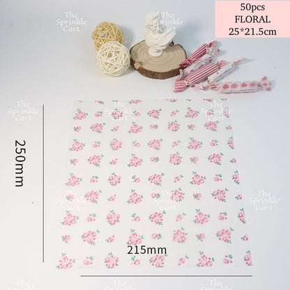 Wax Paper Non Grease Food Wrapper for Sandwich Burger Bread Pastry Packaging TSC