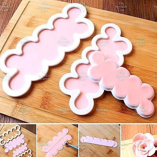 Rose Petal Fondant Cutter and Rose Flower Making Accessories TSC