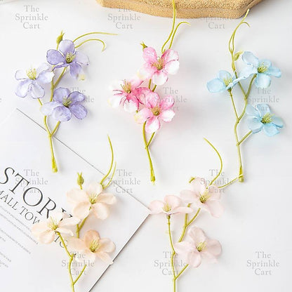 5pcs Colorful Artificial Mini Stem Flower DIY Home and Cake Decoration TSC