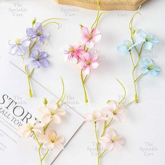 5pcs Colorful Artificial Mini Stem Flower DIY Home and Cake Decoration TSC