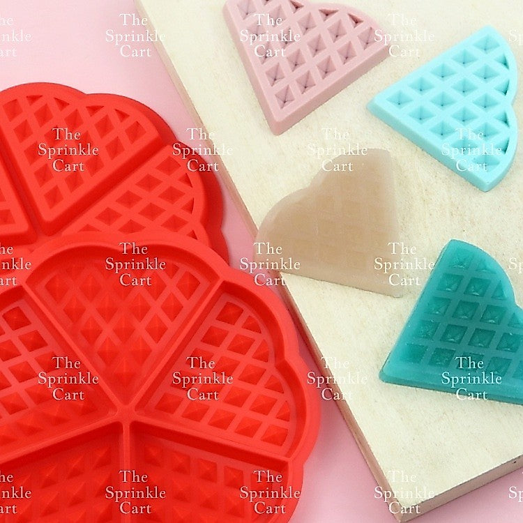 Waffle Heart Silicone Molder for Pancake Dessert Making Mould TSC