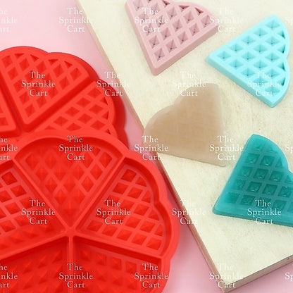 Waffle Heart Silicone Molder for Pancake Dessert Making Mould TSC