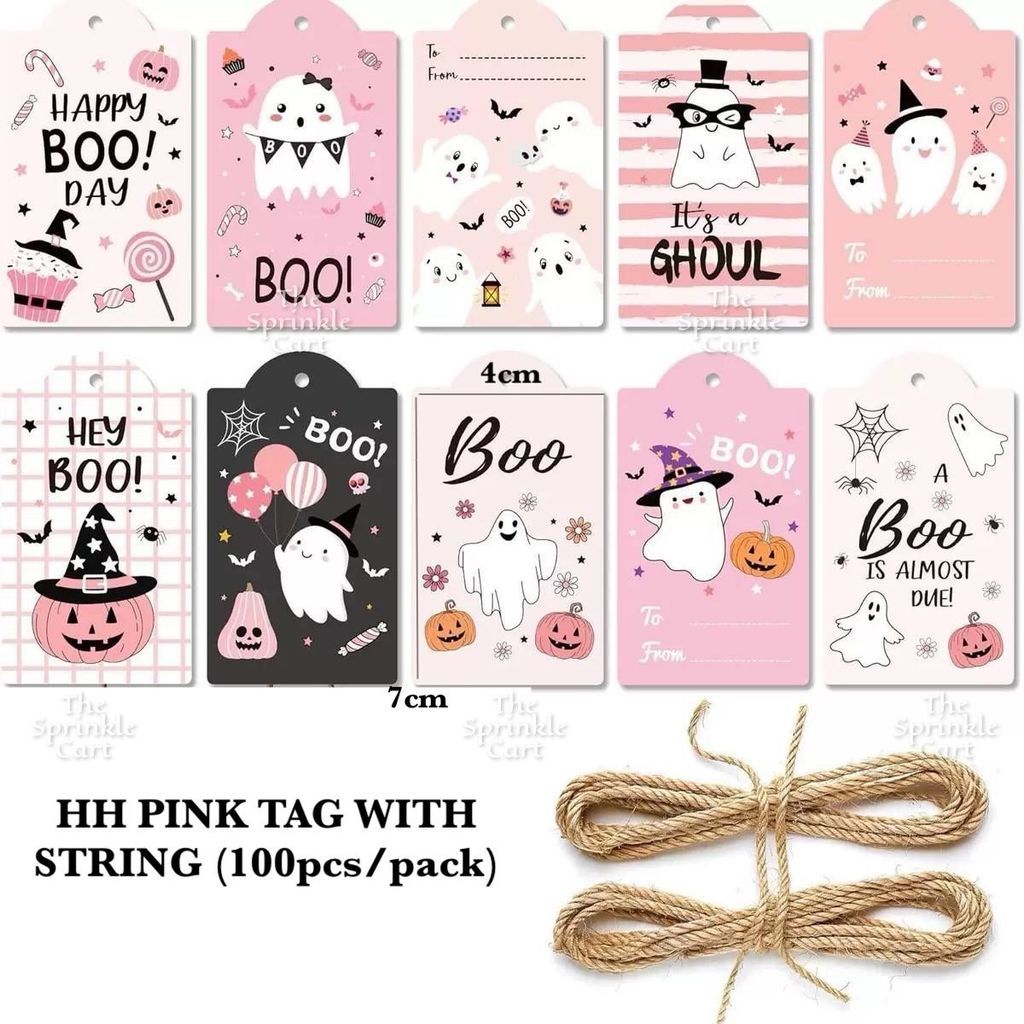Halloween Tag and Food Box Sticker for DIY Occasion Packaging Label TSC