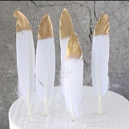 Colored Ostrich Goose Feather for DIY and Cake Decoration TSC