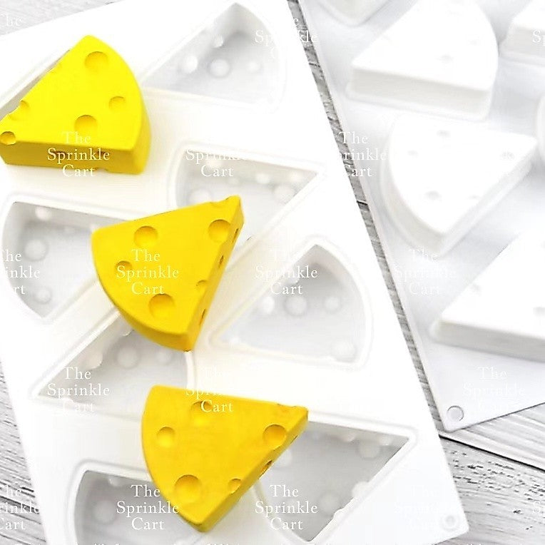 Cheese Design Silicone Molder Non-stick Oven-safe and Reusable Baking and DIY Craft Mould TSC