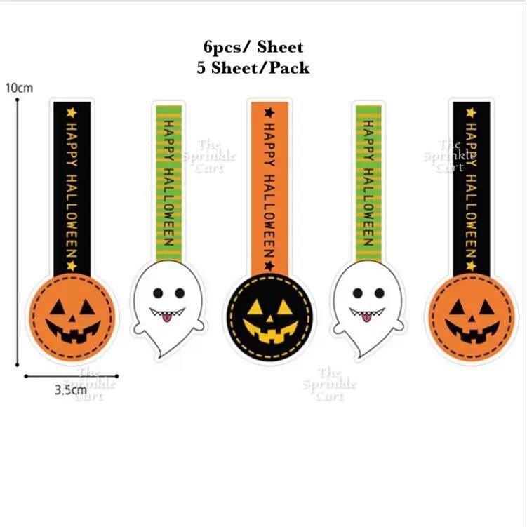 Halloween Tag and Food Box Sticker for DIY Occasion Packaging Label TSC