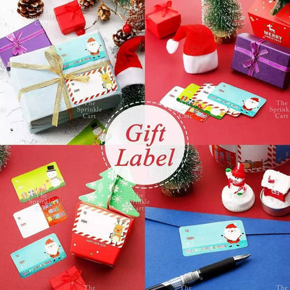 Christmas Sticker and Gift Tag DIY Food Box Sealing Label Packaging TSC