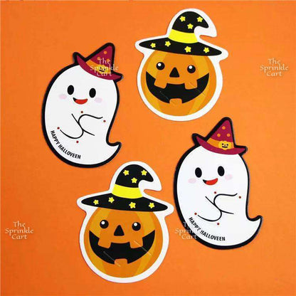 Halloween Tag and Food Box Sticker for DIY Occasion Packaging Label TSC