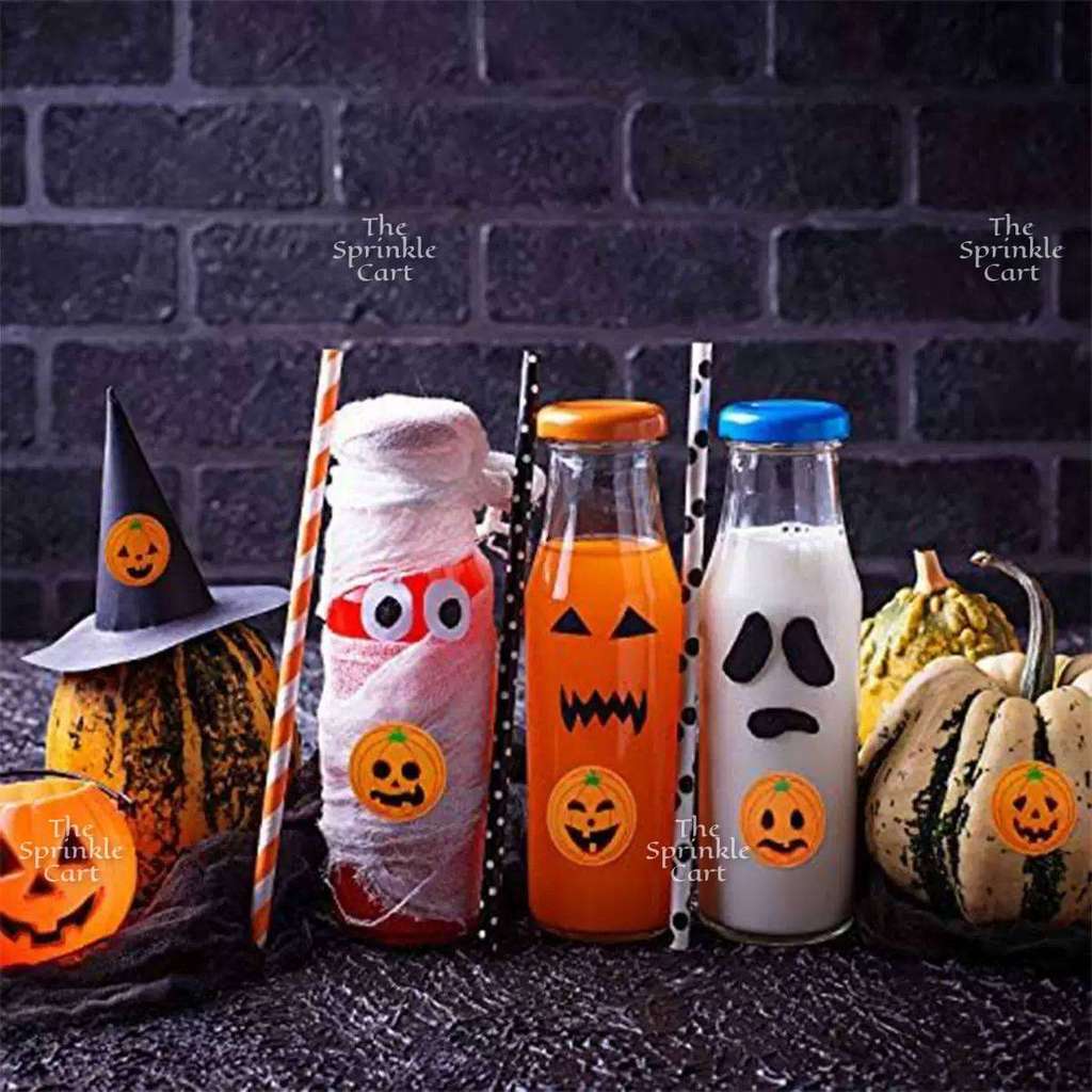Halloween Tag and Food Box Sticker for DIY Occasion Packaging Label TSC