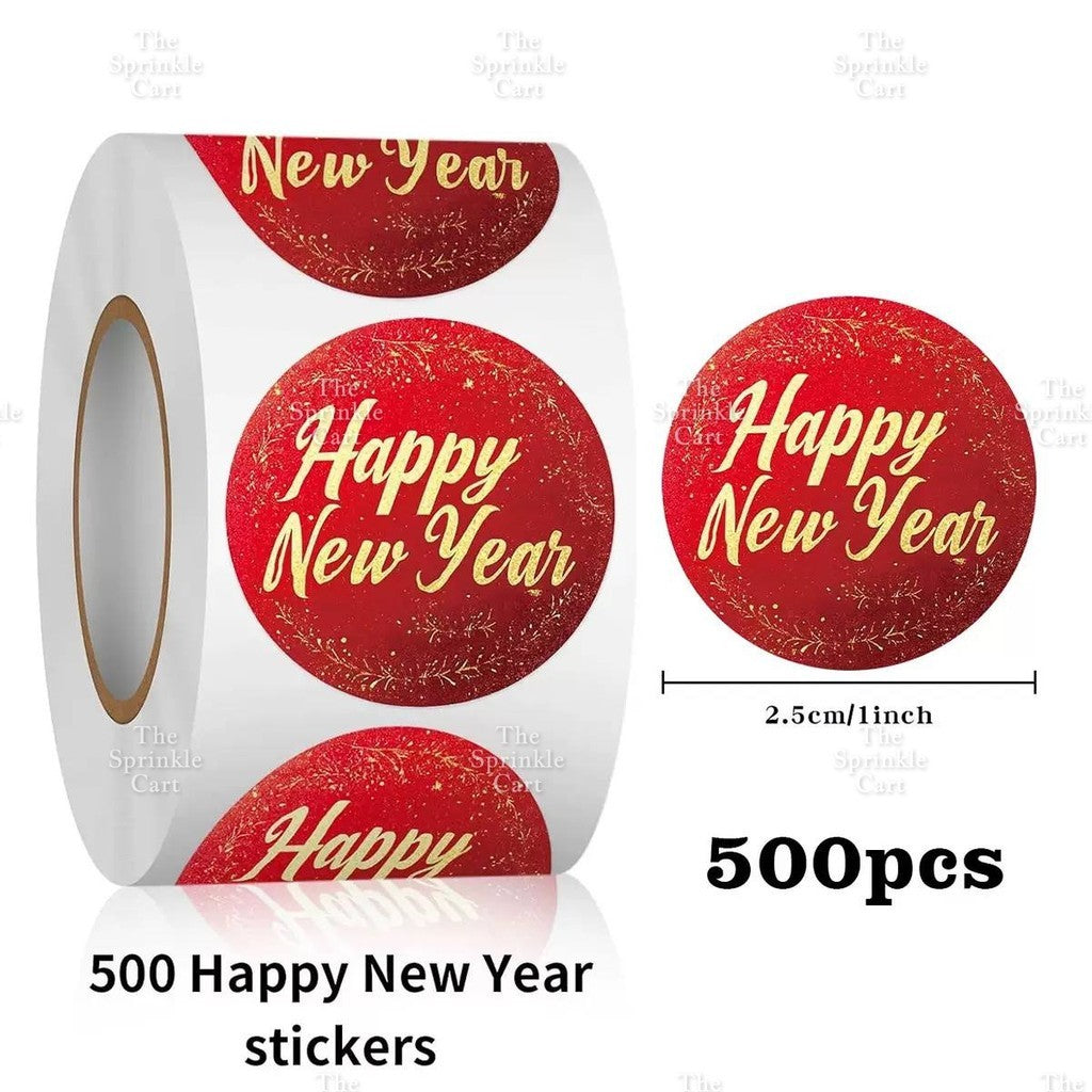 Christmas Sticker and Gift Tag DIY Food Box Sealing Label Packaging TSC