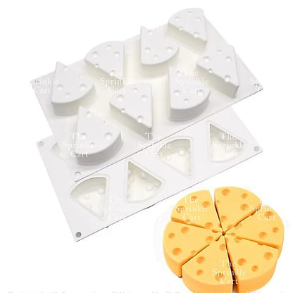 Cheese Design Silicone Molder Non-stick Oven-safe and Reusable Baking and DIY Craft Mould TSC