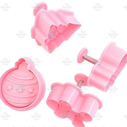 Christmas Icon Cookie Molder Plunger Cutter Tool TSC