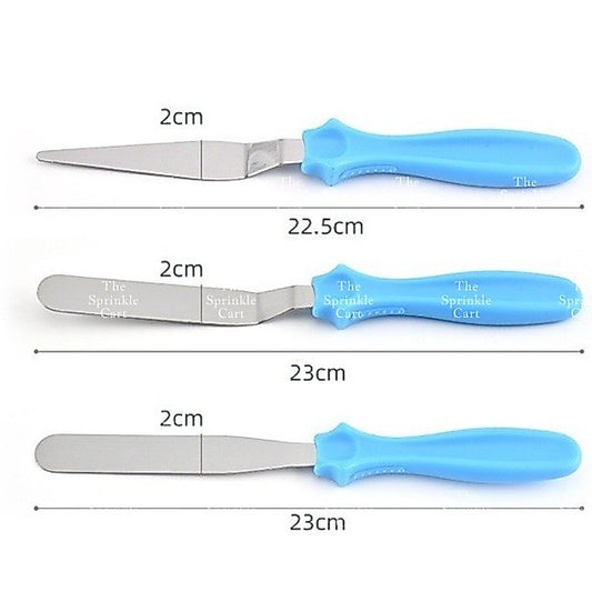 Set Offset Spatula Straight Angled Cake Cream Spreader Baking Frosting Palette TSC